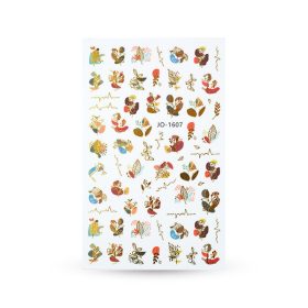 Crystal Nails köröm matrica (JO-1607) golden art