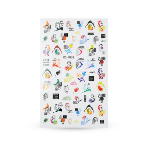 Crystal Nails köröm matrica (JO-1839) captions