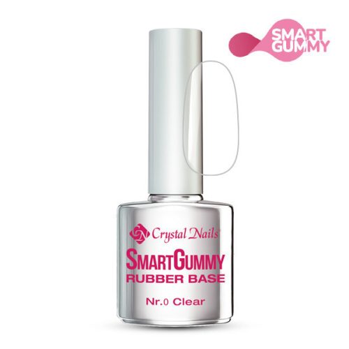 Crystal Nails 2S SmartGummy Rubber base gel - Nr0 Clear 8ml
