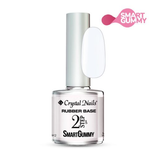 Crystal Nails 2S SmartGummy Rubber base gel - Nr2 Milky White 8ml