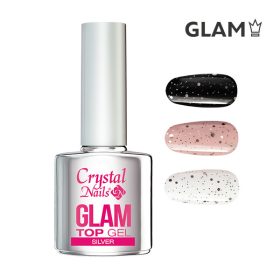Glam top gel 4ml - Silver TF
