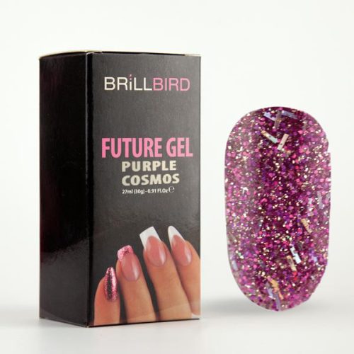 BrillBird Future Gel Purple Cosmos /Polygel Akril Zselé/ 30g