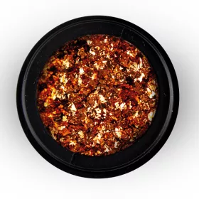 BrillBird Króm flakes - chrome flakes Bronz