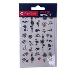 Crystal Nails köröm matrica - aranyló pelyhek