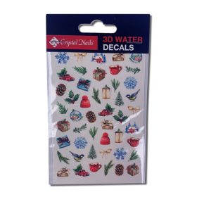 Crystal Nails köröm matrica 3D - téli hangulat