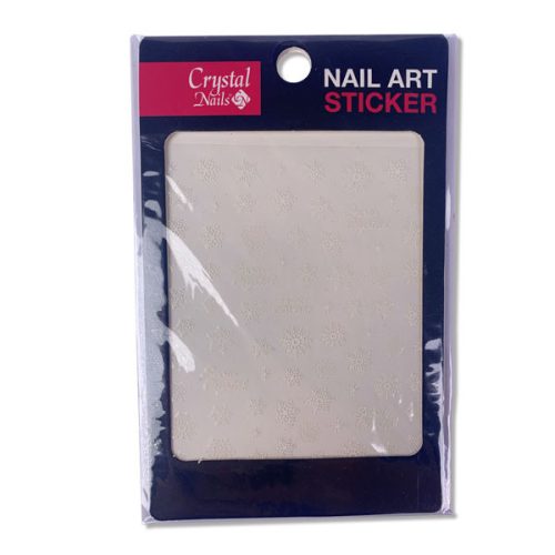 Crystal Nails  köröm matrica (CB-065) - fehér karácsony
