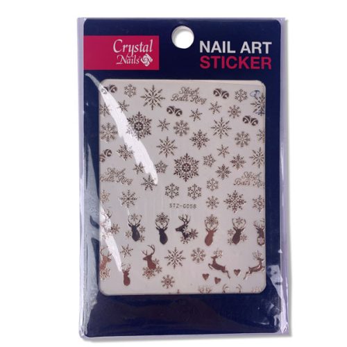 Crystal Nails köröm matrica (STZ-G058) - téli erdő