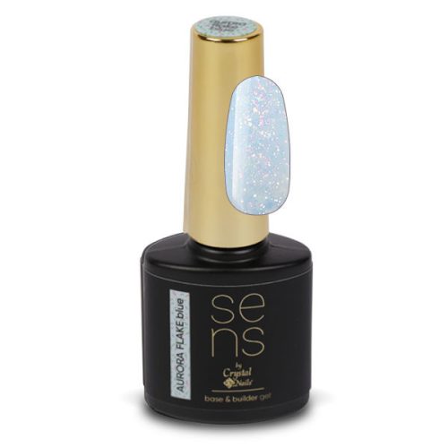 SENS AURORA FLAKE base&builder gel - blue 10ml