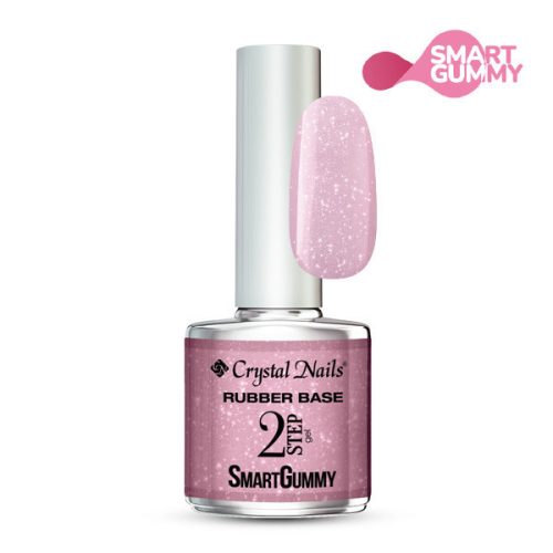 Crystal Nails 2S SmartGummy Rubber base gel - Nr5 Shimmer candy 8ml