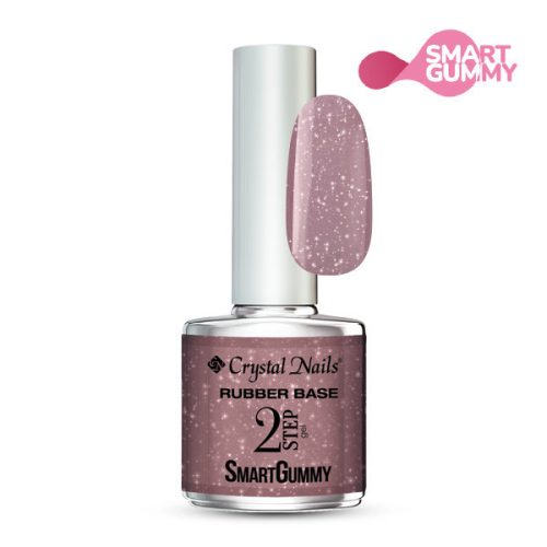 Crystal Nails 2S SmartGummy Rubber base gel - Nr7 Shimmer Mauve 8ml