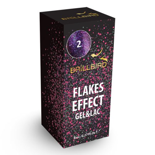 BrillBird Flakes Effect Gel&Lac 2 (8ml)