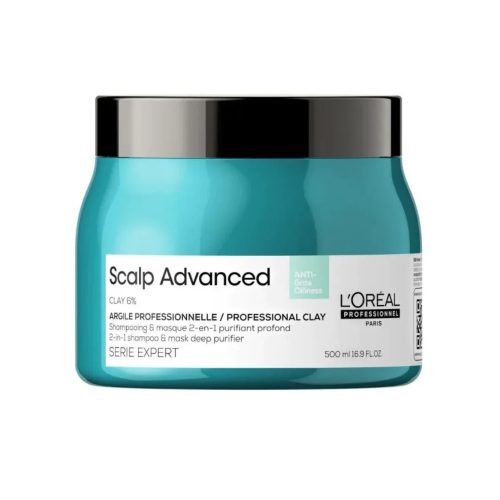 L'Oreal Professionnel Serie Expert Scalp Advanced 2in1 sampon és hajpakolás zsíros fejbőrre 500ml