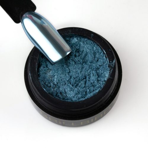 BrillBird Steel blue króm pigmentpor