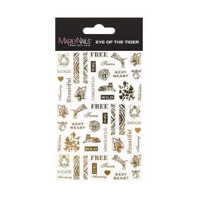 MN vizes köröm matrica - Eye of the tiger (F253)