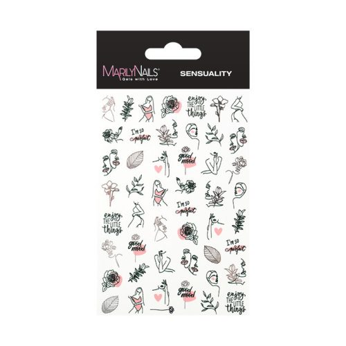 MN vizes köröm matrica - Sensuality (J382)