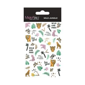 MN vizes köröm matrica - Wild Jungle (J327)