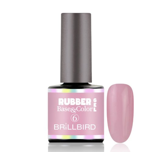 BrillBird Rubber Gel Base&Color - 6 - 8ml