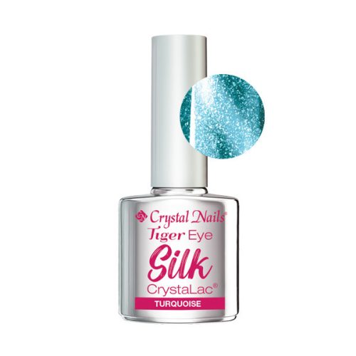 Crystal Nails Tiger Eye Silk CrystaLac - Turquoise 4ml