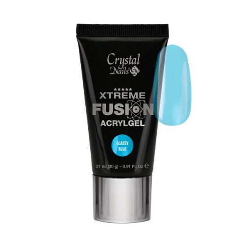 Crystal Nails Xtreme Fusion AcrylGel - Glassy Blue 27ml (30g)