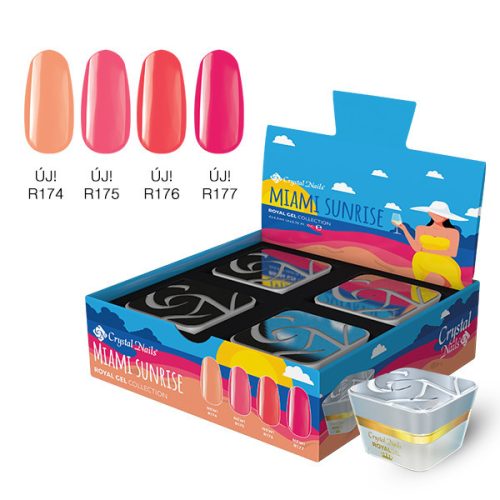 Crystal Nails Miami Sunrise Crystal Nails Royal Gel készlet (4x4,5ml)