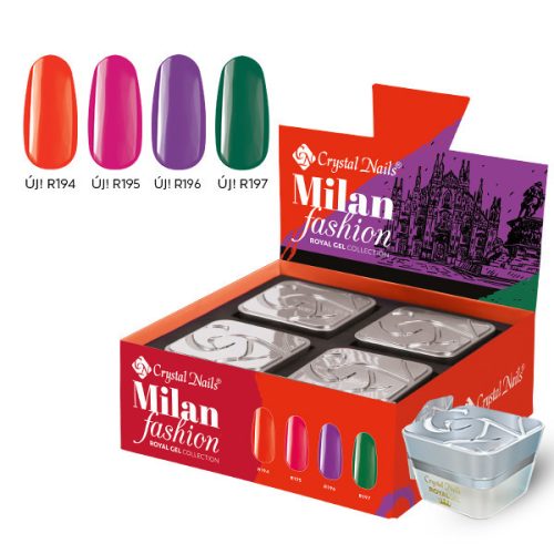Crystal Nails Milan Fashion Royal Gel készlet (4x4,5ml)