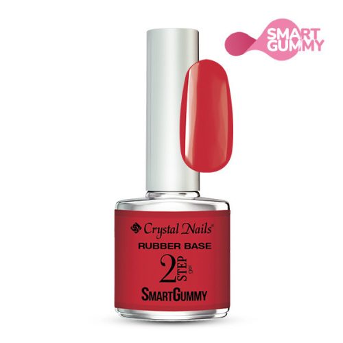 Crystal Nails 2S SmartGummy Rubber base gel - Nr36 Fiery Red 8ml