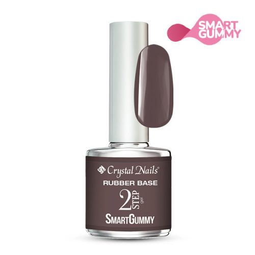 Crystal Nails 2S SmartGummy Rubber base gel - Nr40 Hot Fudge 8ml