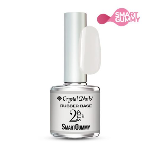 Crystal Nails 2S SmartGummy Rubber base gel - Nr44 Silver Birch 8ml