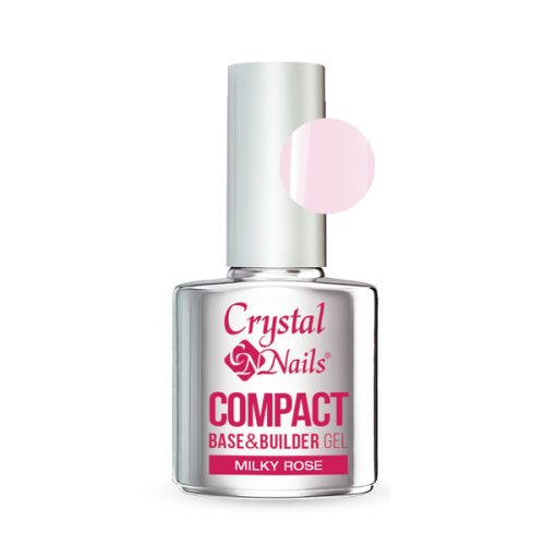 Crystal Nails Compact Base Gel Milky rose - 13ml