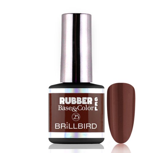 BrillBird Rubber Gel Base&Color - 25 - 8ml