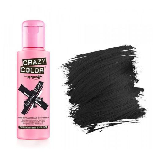 Crazy Color Hajszínező krém 100ml - 032 Natural Black