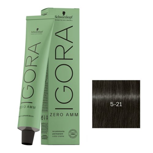 Schwarzkopf Igora Zero Amm ammóniamentes krémhajfesték 60 ml - 5-21