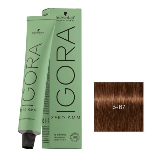 Schwarzkopf Igora Zero Amm ammóniamentes krémhajfesték 60 ml - 5-67