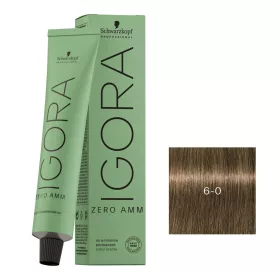   Schwarzkopf Igora Zero Amm ammóniamentes krémhajfesték 60 ml - 6-0