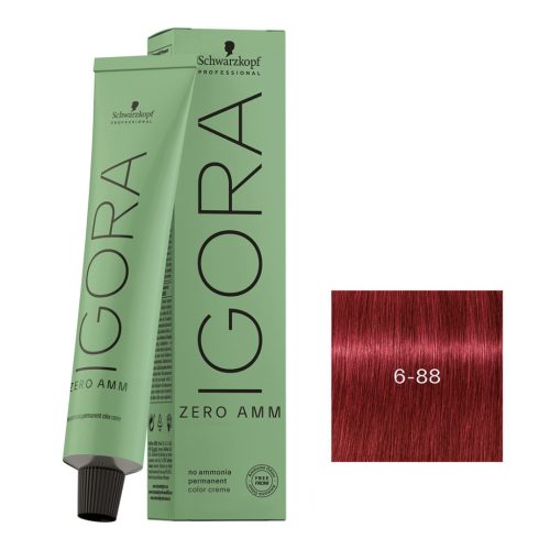 Schwarzkopf Igora Zero Amm ammóniamentes krémhajfesték 60 ml - 6-88