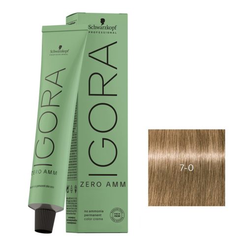 Schwarzkopf Igora Zero Amm ammóniamentes krémhajfesték 60 ml - 7-0