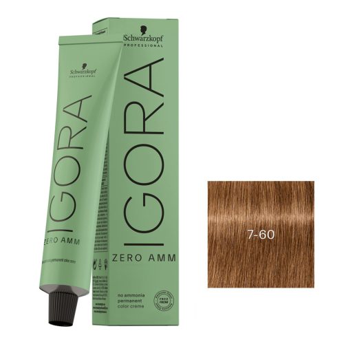 Schwarzkopf Igora Zero Amm ammóniamentes krémhajfesték 60 ml - 7-60