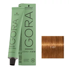   Schwarzkopf Igora Zero Amm ammóniamentes krémhajfesték 60 ml - 7-67