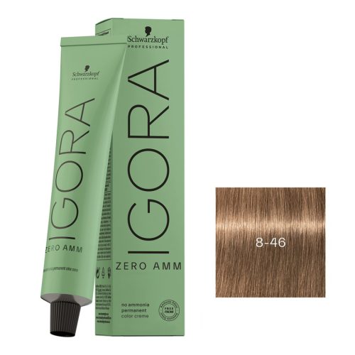 Schwarzkopf Igora Zero Amm ammóniamentes krémhajfesték 60 ml - 8-46