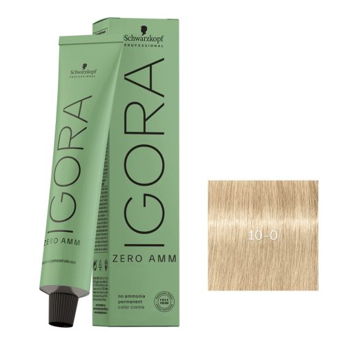 Schwarzkopf Igora Zero Amm ammóniamentes krémhajfesték 60 ml - 10-0