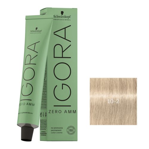 Schwarzkopf Igora Zero Amm ammóniamentes krémhajfesték 60 ml - 10-2