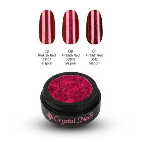 Crystal Nails ChroMirror króm pigmentpor - Pinkish Red