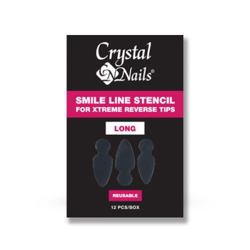 Crystal Nails Mosolyvonal sablon Crystal Nails Xtreme Reverse Tiphez - hosszú