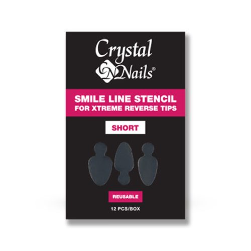Crystal Nails Mosolyvonal sablon Crystal Nails Xtreme Reverse Tiphez - rövid