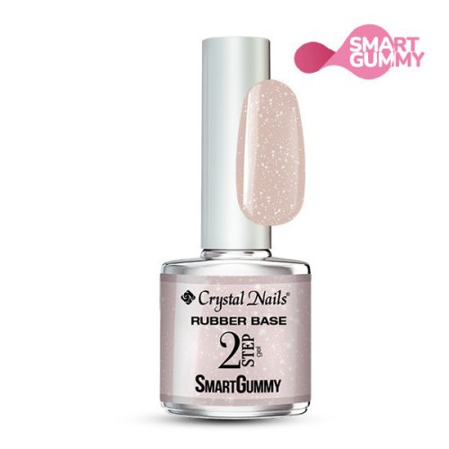 Crystal Nails 2S SmartGummy Rubber base gel - Nr49 Shimmer Ecru 8ml