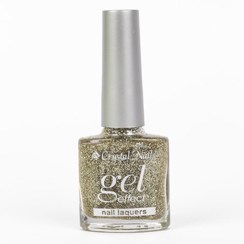 Crystal Nails Gel Effect körömlakk 44 - Glitter gold 10ml