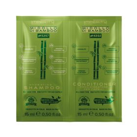   Organic Midollo Di Bamboo Ikertasak, SLS Mentes Sampon és Parabén Mentes Kondicionáló 2x15ml