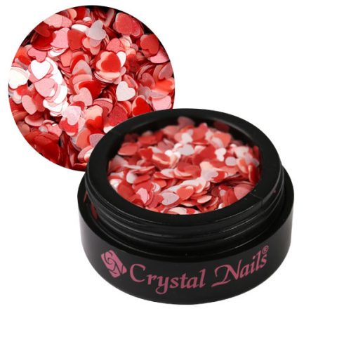 Crystal Nails Love díszítő flitter - Sweetheart
