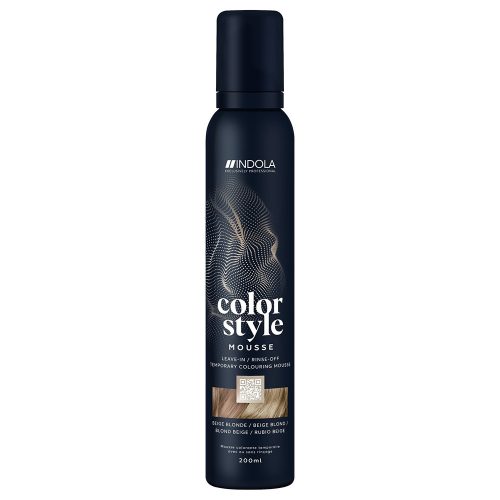 Indola Color Style Mousse 200ml - Beige Blonde