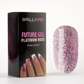   BrillBird Future Gel Platinum Rose /Polygel Akril Zselé/ 30g TF